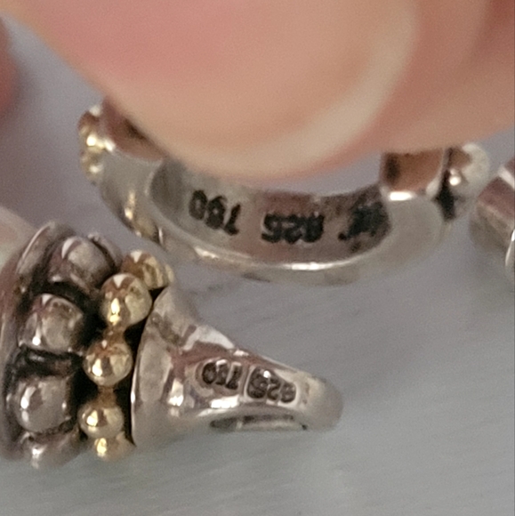 LAGOS Two-Tone Cultured Pearl Drop Earrings - Picture 7 of 9